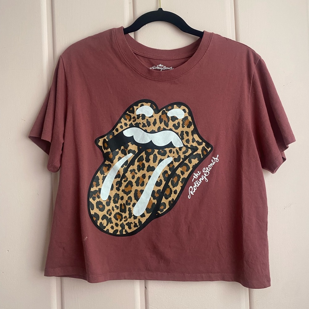 the Rolling Stones Womens Graphic T-Shirt - Leopard szL
